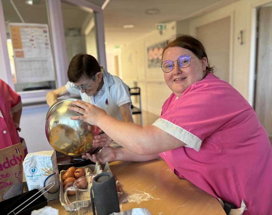 L'atelier culinaire à l'EHPAD