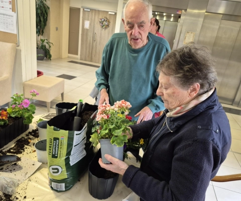 L'atelier jardinage aux Chanterelles