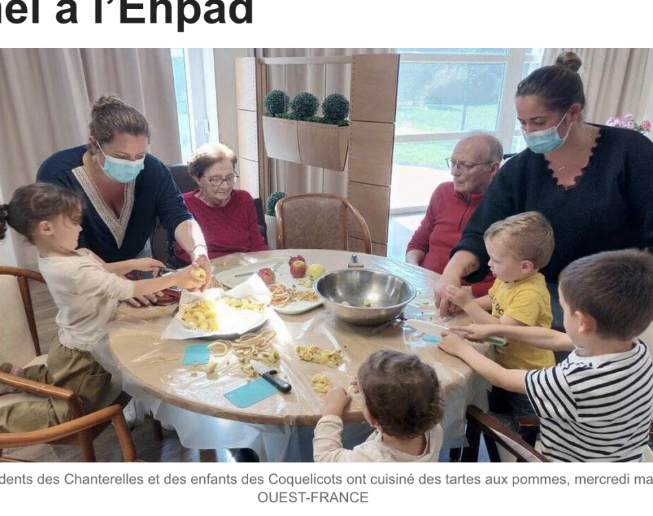 Article de presse concernant le partenariat avec le Relais Petite Enfance de Gouvix