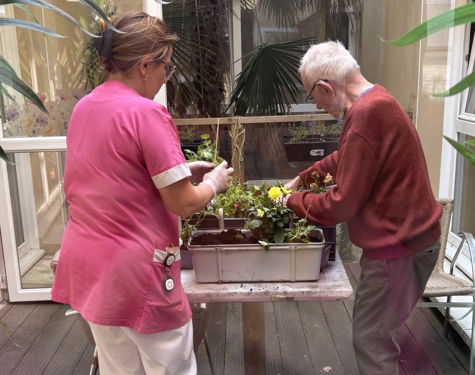 Des fleurs offertes par Jardiland d'Epron